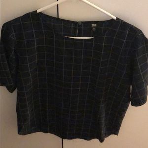 Uniqlo Navy T-shirt Blouse